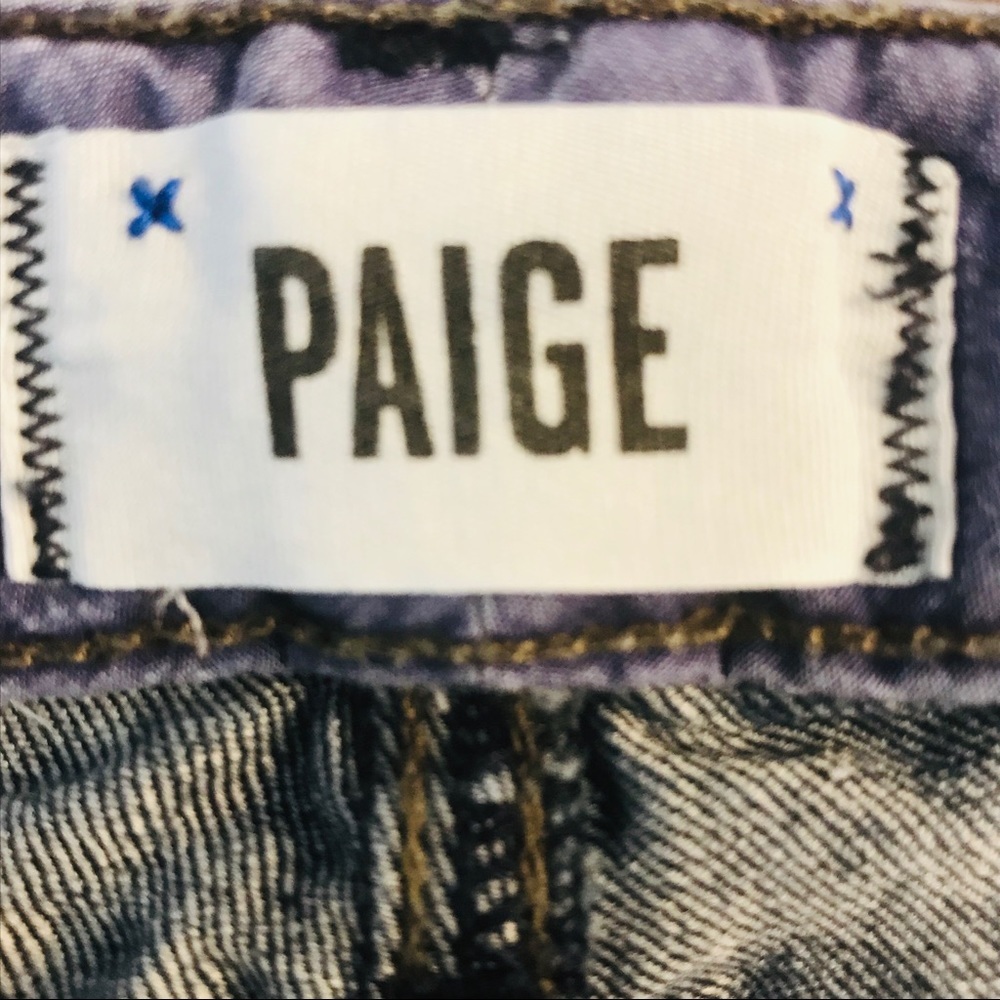 PAIGE Skyline Skinny Jeans Dark Wash Stretch Size 29 - Picture 5 of 14